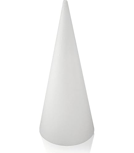 Styropor Kegel 35 Cm Zum Basteln – DIY Weihnachtsbaum Basis, Blumenarrangement & Kunstprojekte