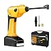 Produktbild wetwgvsa Auto Luftpumpe Elektrische Luftpumpe Akku Digital Portable Luftkompresso Aufladbar Kompressor mit LCD-Anzeige für Auto, Motorrad, Fahrrad, Bälle