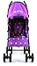 ZETA VOOOM - Plum Dots with Rain Cover + Deluxe 2in1 footmuff liner zip off padded plum