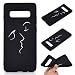 Produktbild Everainy Kompatibel für Samsung Galaxy S10 Plus Hülle Silikon Bumper Gummi Neu Cover Hüllen für Galaxy S10 Plus Handyhülle Stoßfest TPU Stoßstange Schwarz Schutzhülle (Gesicht 1)