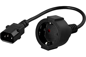 BlueWalker 91015003 Powerwalker IEC Schuko Converter schwarz