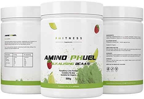 50 Servings | The UK's Best Tasting Amio Acid Powder Drink | Low Sugar BCAA Powder | Intra-workout | Premium Ingredients Produced in the UK | Rasberry Lime Flavour | Vegan | Gluten free | Amino pHuel | Analysis Protocol | Complex | Organic