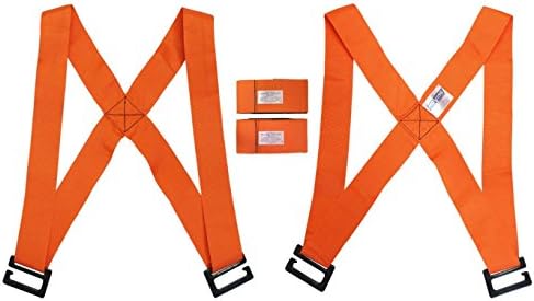 Lifting and Moving Strap YIMAN Shoulder Belt Furniture Transport Strap for Home/Office (Orange 1)