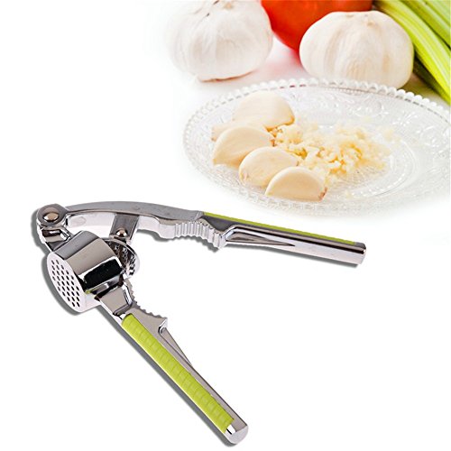 dekawei Edelstahl Knoblauchpresse Knoblauch Crusher, Walnuss, offene Werkzeuge, Knoblauch Drücken, Ingwer, Fleischwolf, Crusher, Chopper, Nussknacker grün - 5
