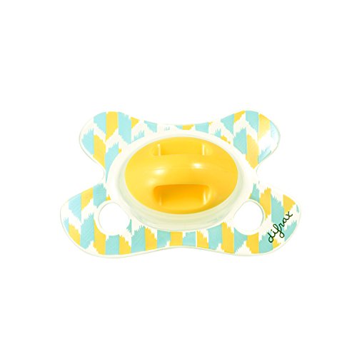 Difrax Newborn Dental Soother (Yellow Graphic)