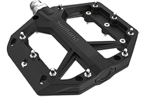 SHIMANO Plat PD-GR400 PÉDALES en RÉSINE PIN Amovible, Noir