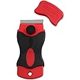ProDec Contoured 1.5 inch Soft Grip Mini Scraper for Scratch Free Removal of Paint, Varnish, Adhesive, Stickers, Decals, Window Films and More from Glass, UPVC and Metal, 1.5"