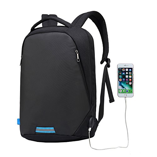 15 6 Zoll Business-Laptop-Rucksack mit Anti-Dieb-Rei  verschluss und USB-USB-Ladeanschluss  wasserdichte Reisen Backpack College Tasche mit versteckte