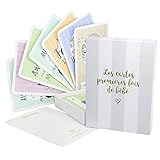 Cartes premières fois de bébé et coffret souvenir (français) - 40 milestone cartes photos unisexe - futures mamans et par âge - Idéal pour une Cadeau