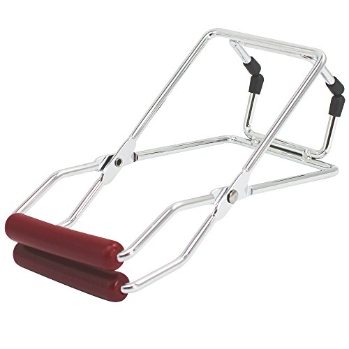 COM-FOUR® Glasheber für heiße Einkochgläser, verchromt, 19 x 8 x 7,5 cm (01 Stück Glasheber) - 3