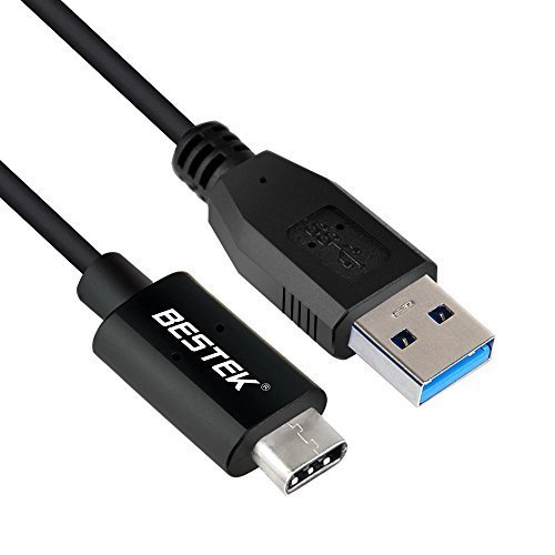 (Verbesserte Version) bestek USB 3.1 Typ C USB auf standard A-Typ USB 3.0 Stecker Kabel Sync & Ladekabel Design reversibel für Apple New MacBook 30,5 cm, Apple TV, LG Nexus 5 x/6P, Nokia N1, OnePlus Handy, Tablet, Handy und andere der U89 unterstützt Geräte (btv08bk-uk)