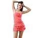 Enthralling Blood Red Scoop Neck Cut-Sleeve Beachwear Cover-Up RS.1399.00