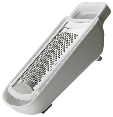 Biesse Casa - Rallador de queso con recipiente recogedor (cuchilla de acero inoxidable)