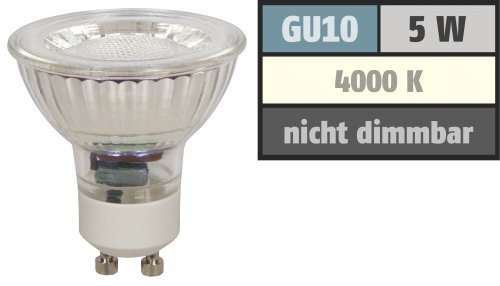 Preisvergleich Produktbild LED-Strahler McShine ''MCOB'' GU10. 5W. 400 lm. neutralweiß
