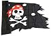 Produktbild com-four® Piratenflagge für Verschiedene Anlässe, Lumpenfahne für Fasching, Karneval oder Halloween (01 Stück - 130x75cm)