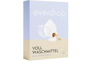 GENERISCH everdrop Vollwaschmittel 19WL für weiße, helle und farbechte Wäsche mit verbesserter Rezeptur. Vegan und ohne Mikroplastik
