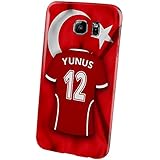<h2>PhotoFancy Samsung Galaxy S6 Handyh&uuml;lle Premium � Personalisierte H&uuml;lle mit Namen Yunus � Case mit Design Fu&szlig;ball-Trikot...</h2>