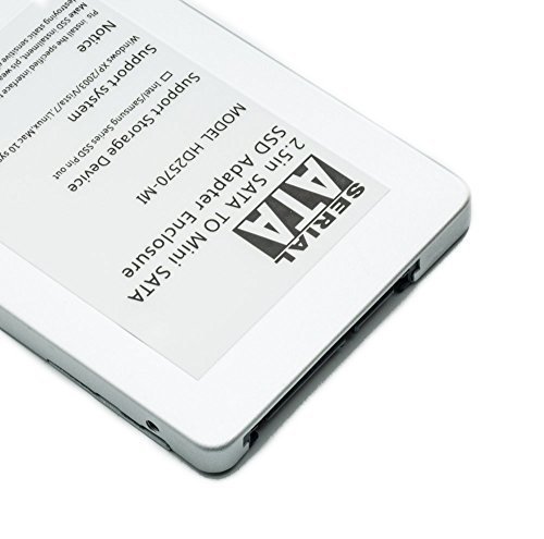 QUMOX @ Mini SATA SSD mSATA auf 2,5″ Festplatten Gehäuse Konverter Adapter - 2