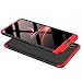 Produktbild Für Huawei P20 Pro Hülle, Girlyard 3 in 1 Ultra Dünn Premium Hart-PC Schale 360 Grad Full Body Schutzhülle Anti-Kratzer Stoßfest Bumper Handyhülle für Huawei P20 Pro - Schwarz + Rot