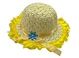 Confidence Comfortable Baby Hat for Summer Beach Party Yellow 15 Gram Pack of 1