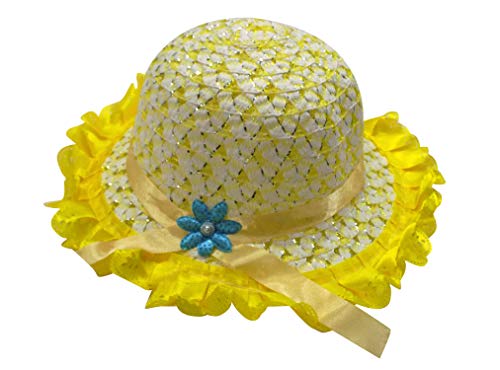 Confidence Comfortable Baby Hat for Summer Beach Party Yellow 15 Gram Pack of 1