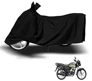 Auto Hub Water Resistant Bike Body Cover for Honda CD 110 Dream-(Fabric:-Polyester, Color:-Black)