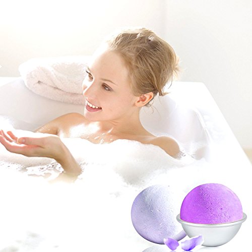 Metall-Formen für Badekugeln zum Selbermachen, für Ihr eigenes Badekugeln-Rezept, 6-teiliges Set mit 3 Formen, machen Sie Badekugeln auch für Ihre Familie ganz einfach selbst (D Combo), 2.55inch/6.5cm; 2.16inch/5.5cm; 1.77inch/4.5cm - 6