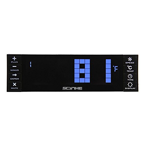 Scythe Kaze Chrono – Fan Speed Controller (schwarz, LCD, Tasten, Active, 0–9990 U/min, 12h) - 4