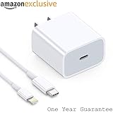 Tudox 18W USB-C Power Adapter (Compatible with iPad Pro 11-inch and 12.9-inch) & Compatible with iPhone 8/8 plus/10 /XR…
