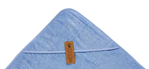 Arus Kapuzenhandtuch-Set für Babies, 1 Kapuzenbadetuch mit 2 Waschlappen, Babyhandtuch mit Kapuze, Babybadetuch, hergestellt mit GOTS-Zertifikat aus 100% BIO-Baumwolle-Frottee - 3