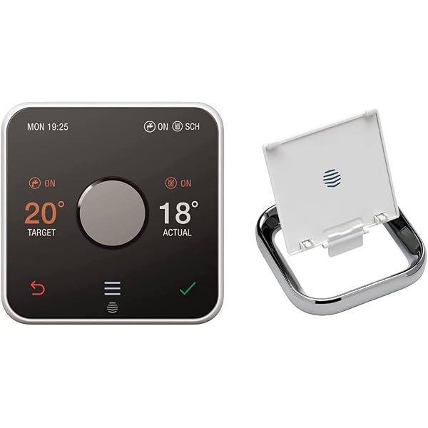 Hive Thermostat for Heating with Hive Hub - Energy Saving Thermostat u0026  HAH2STAND Thermostat Stand - Chrome, 1.0 cm*9.8 cm*9.5 cm : Amazon.co.uk:  DIY u0026 Tools