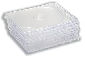 OTHER Boîtiers pour CD pour 1 Disque – Transparent (Lot de 10)