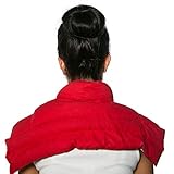 Traubenkernkissen Schulter & Nackenkissen mit Kragen | Bio-Stoff rot | Gute Wärme für den Nacken | Eine Alternative zum Nackenhörnchen Traubenkernkissen Schulter & Nackenkissen mit Kragen | Bio-Stoff rot | Gute Wärme für den Nacken | Eine Alternative zum Nackenhörnchen