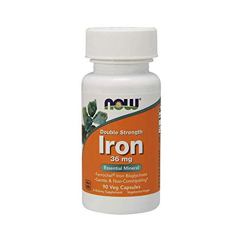 Now Foods Iron Bisglycinate Capsules, 36 mg, 90 Count by Now Foods