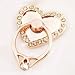 Produktbild jinwo Wunderbare 2 Stück Chic Fingerring Ständer für Smartphone drehbare Halterung Telefonhalterung für Zuhause Dekoration White(Single Gold Bag)