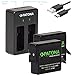 Produktbild (Voll kompatibel ) Patona Dual Ladegerät mit USB-Kabel für GoPro Hero6 Hero5 Hero 5 Hero 6 Akku AABAT-001 AHDBT-501 + 2x PATONA PREMIUM Akku 1250mAh
