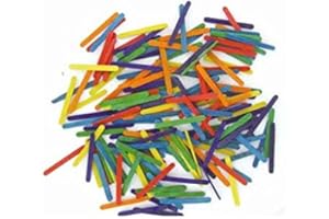 BI2L Mini bâtonnets 0,6 x 5,5 cm multicolores - 200 pièces