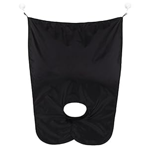 Molain Beard Bib Mens Aprons Mustache Grooming Shaving Trimmer Clipper Catcher for Man Shaving (Black) - Image 3