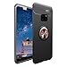 Produktbild CESTOR Handyhülle für Huawei Mate 20 Pro [mit 360°Grad Drehbarer Ringhalter Fingerhalter],Luxus Ultra Dünn Weich Flexibel TPU Silikon HandyHülle für Huawei Mate 20 Pro,Schwarz+Rotgold