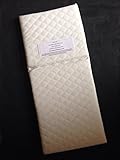 REPLACEMENT SAFETY FOAM MATTRESS WITH QUILTED COVER & SPLIT FOR BACKREST TO FIT SILVER CROSS KENSINGTON PRAM