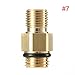 Produktbild Mouchao Adapter für Autowaschanlage Spritzpistole Schneeschaum Lanze Seife Bottle Gun Adapter Golden für 1/4 bis 14"