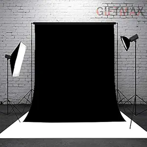 GiftMax 8 x10 FT LEKERA BACKDROP PHOTO LIGHT STUDIO PHOTOGRAPHY BACKGROUND, (BLACK)