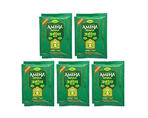Amina Henna Mehndi, Green, 550 g (Pack of 5)