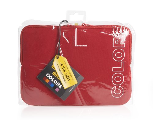 Tucano Second Skin Colore Neopren-H  lle f  r Netbooks und Sub-Notebooks 25 4-27 9 cm  10-11 Zoll   rot