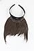 Hair Piece Clip in Bangs Fringe with hair circlet long framing strands HIGH QUALITY synthetic fiber BROWN HA071T-6