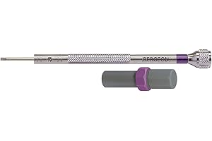 BERGEON Śrubokręt ze stalowym ostrzem, dla zegarmistrzów, z zapasowymi ostrzami