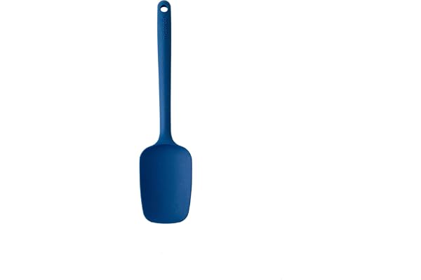 MASTRAD - F10413 - Spatule - Cuillère - Préparation Cuisson Mélanger - Unibloc - En Silicone - Ne Raye Pas Les Casseroles - Bleue, Bleu