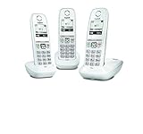 Gigaset AS470 Trio - Téléphone fixe sans fil - 3 combinés - Blanc