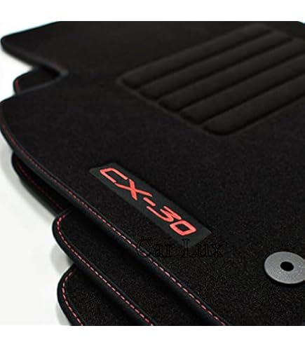 Wielganizator Tapis De Sol Noir Pour Mazda CX-3 Crossover (2015) Côté Conducteur En Velours