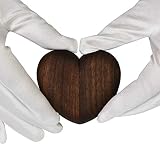 ✅Lieferumfang: 1x Walnuss-Holz Ring Box und Hochwertige Samtbeutel Taschen (Es beinhaltet nicht Ring)